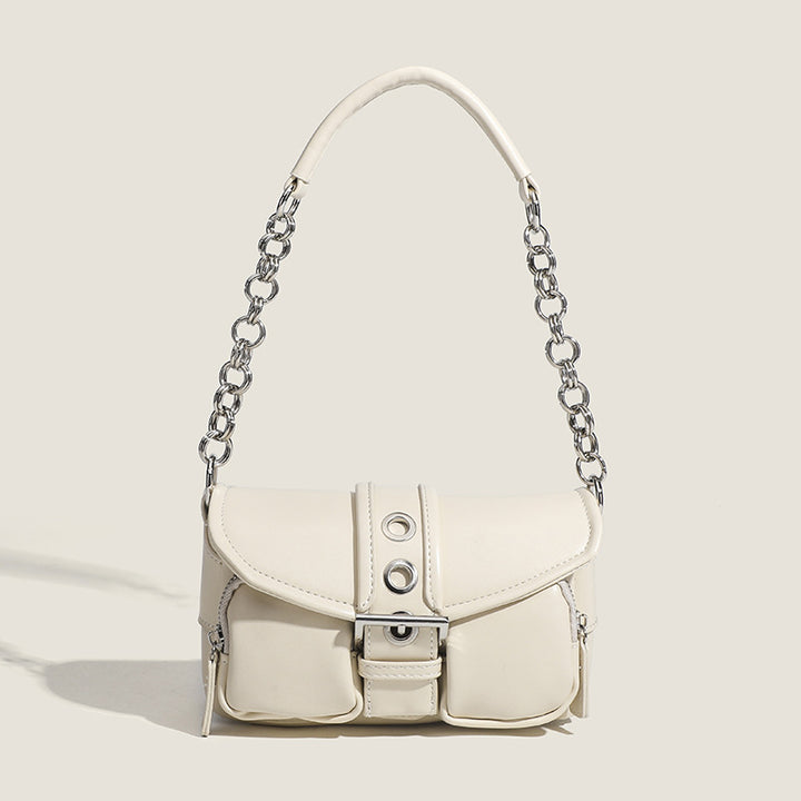Damen Schultertasche mit verstellbarem Kettenriemen und fließendem Design Nord Taschen