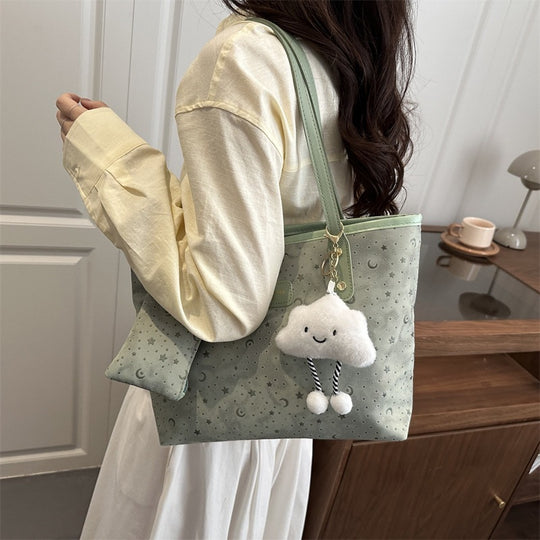 Damen Beuteltasche mit Sterne- und Mondmuster Nord Taschen