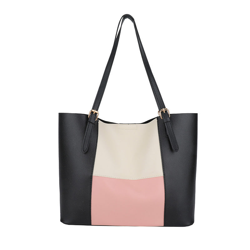 Damen geräumige Tote-Bag mit eleganten Farbblockdetails Nord Taschen