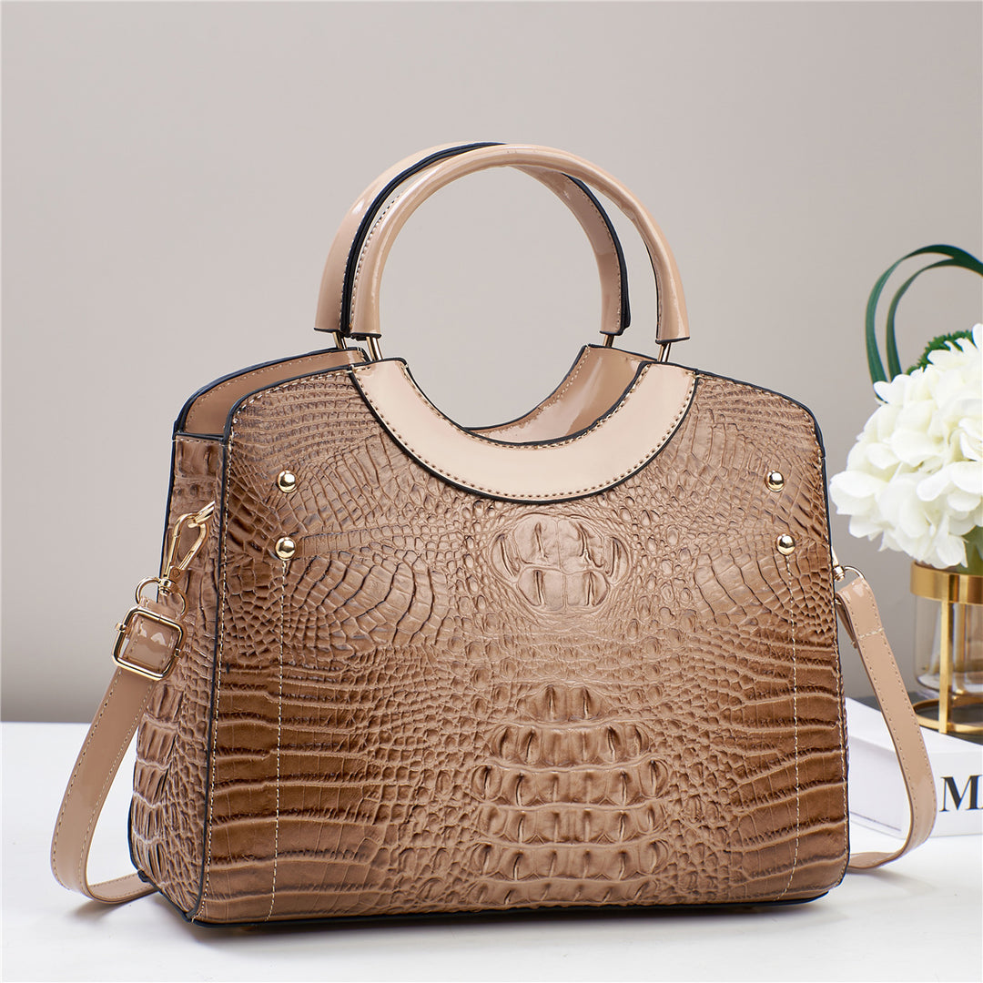 Damen elegante Handtasche mit stilvollem Griffdesign Nord Taschen