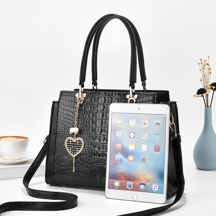 Damen stilvolle Handtasche mit eleganter Prägung Nord Taschen
