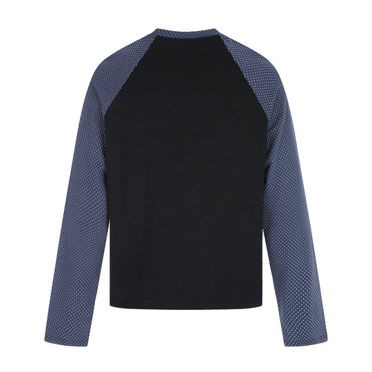 Damen Langarmshirt mit Raglanärmeln, dekorativem Schleifen-Print und weichem Baumwollmix Nord Taschen