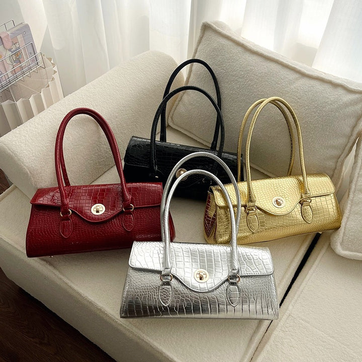 Damen elegante Handtasche im Krokodil-Design Nord Taschen