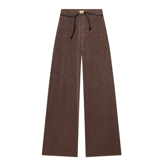 Damen Schulterfreier Feinstrick-Longsleeve mit drapiertem Wasserfallkragen Nord Taschen