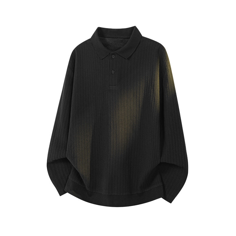 Herren Modischer Langarm-Pullover mit strukturiertem Design Nord Taschen