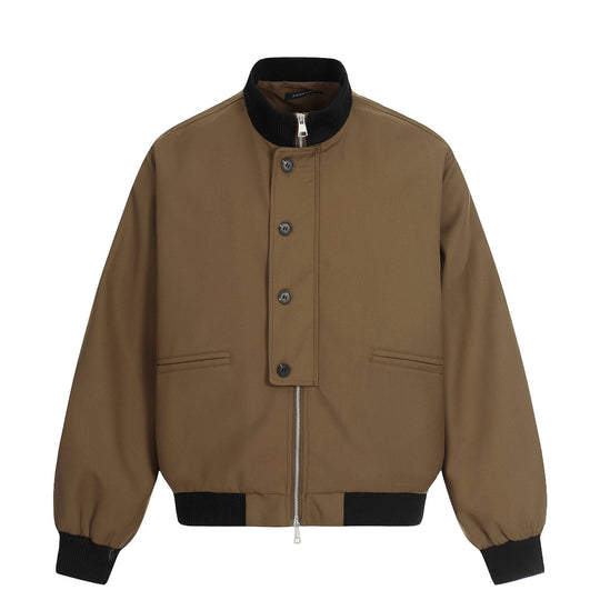 Unisex Kurze Boxy‑Bomberjacke mit verdeckter Reißverschluss‑Front und hohem Rippkragen Nord Taschen