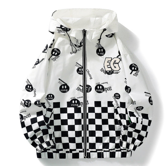 Unisex Stylische Kapuzenjacke mit modernen Grafiken Nord Taschen