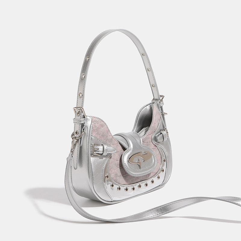 Damen Designer Umhängetasche mit luxuriösem Metallic-Finish Nord Taschen