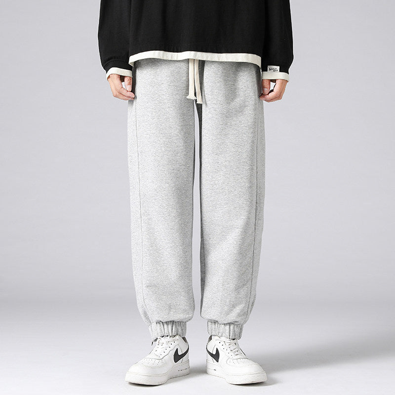 Herren weite Jogginghose mit seitlichem Reißverschluss‑Schlitz, elastischem Bund & Kordelzug Nord Taschen