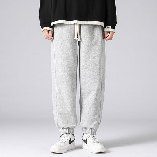 Herren weite Jogginghose mit seitlichem Reißverschluss‑Schlitz, elastischem Bund & Kordelzug Nord Taschen