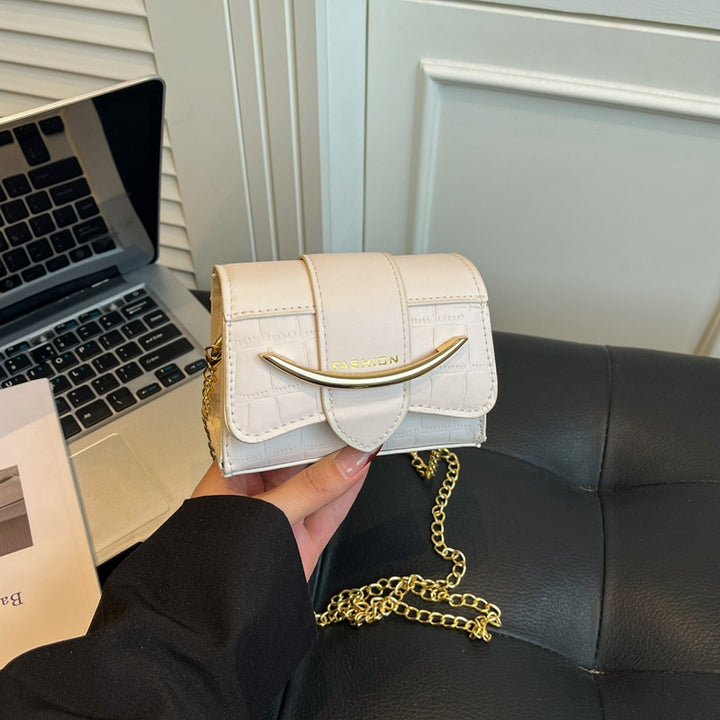 Damen Mini-Handtasche mit modernem Krokodilprägung und schickem Magnetverschluss Nord Taschen