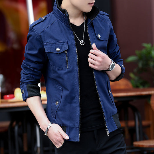 Herren Canvas-Fieldblouson Nord Taschen