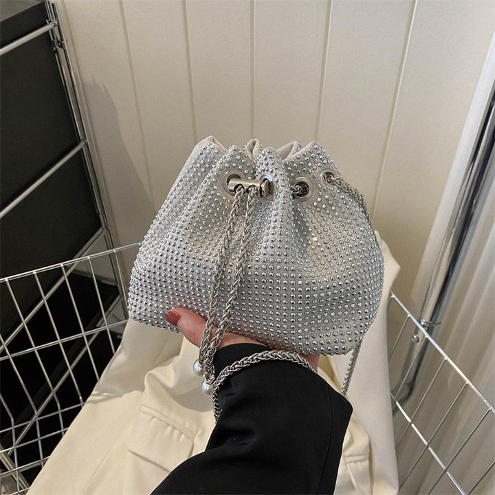 Damen elegante Beuteltasche mit Strassverzierungen Nord Taschen