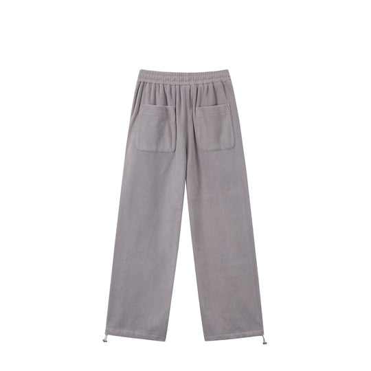 Damen Weite Fleece-Jogginghose mit Tunnelzugbund, Eingrifftaschen und verstellbarem Saum Nord Taschen