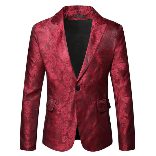 Herren eleganter Blazer mit Paisleymuster - Arvani
