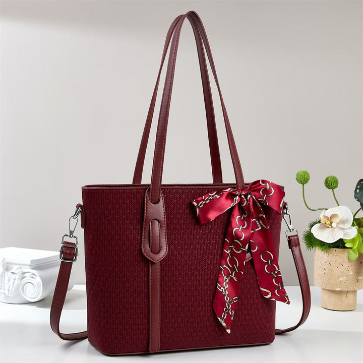 Damen Shopper-Tasche mit modischem Seidenband Nord Taschen