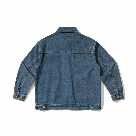 Unisex Robustess Denim‑Workwear‑Blouson mit Hemdkragen und großen Pattentaschen Nord Taschen