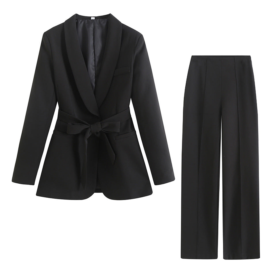 Damen Elegante High‑Waist Palazzo‑Hose mit durchgehender Bügelfalte und Clean‑Finish Nord Taschen
