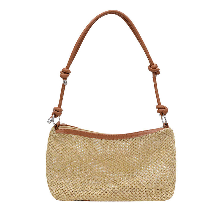 Damen elegante Umhängetasche aus geflochtenem Material Nord Taschen