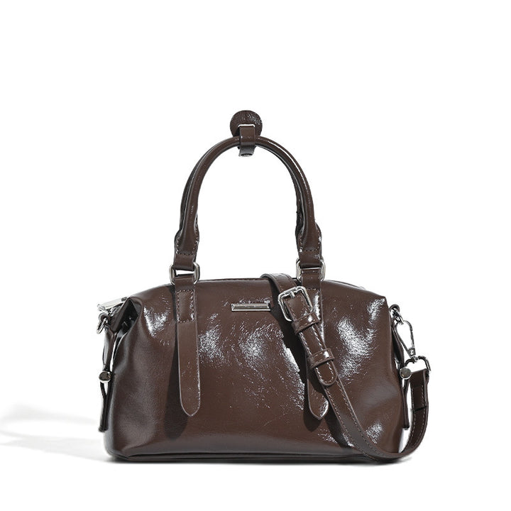 Damen elegante Handtasche mit glänzender Oberfläche Nord Taschen