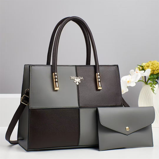 Damen modische Handtasche mit abnehmbarem Mini-Portemonnaie Nord Taschen