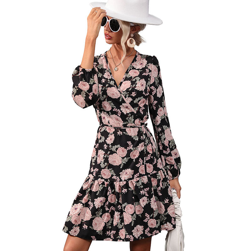 Damen Blumenkleid Nord Taschen