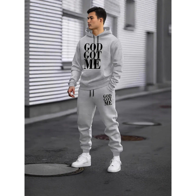 Herren Fragen Hoodie und Jogginghose Set Nord Taschen