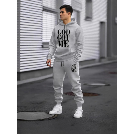 Herren Fragen Hoodie und Jogginghose Set Nord Taschen