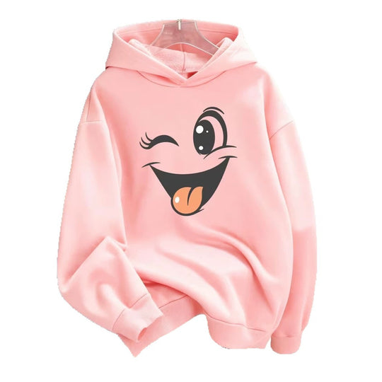 Damen Lustiger Kapuzenpullover mit einzigartigem Emoji-Design Nord Taschen
