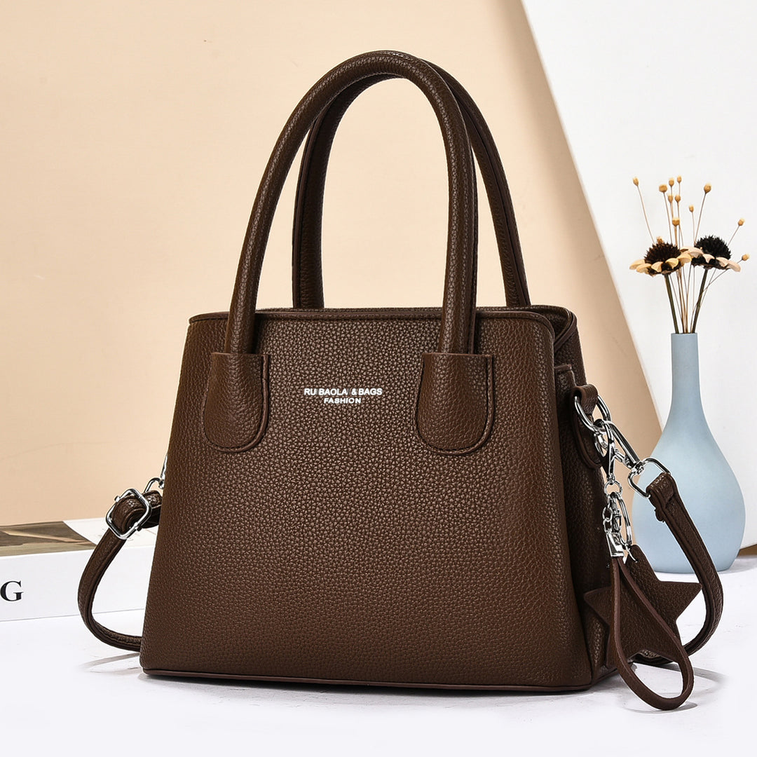 Damen modische Handtasche mit strukturiertem Obermaterial und abnehmbarem Schultergurt Nord Taschen