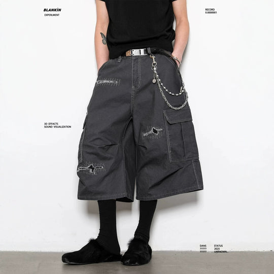 Herren Modische Cargo-Shorts mit weitem Schnitt und praktischen Taschen Nord Taschen