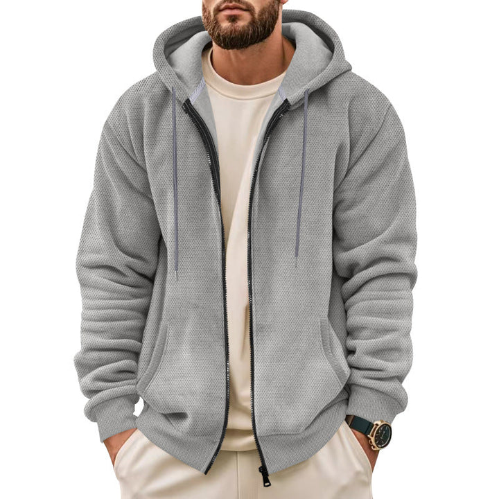 Herren Sportliche Kapuzenjacke mit innovativer Struktur