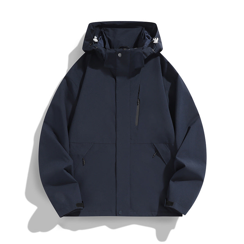 Damen Oversize Softshell-Kapuzenjacke mit Drop-Shoulder, verdeckten Reißverschlüssen und Kordelzug Nord Taschen