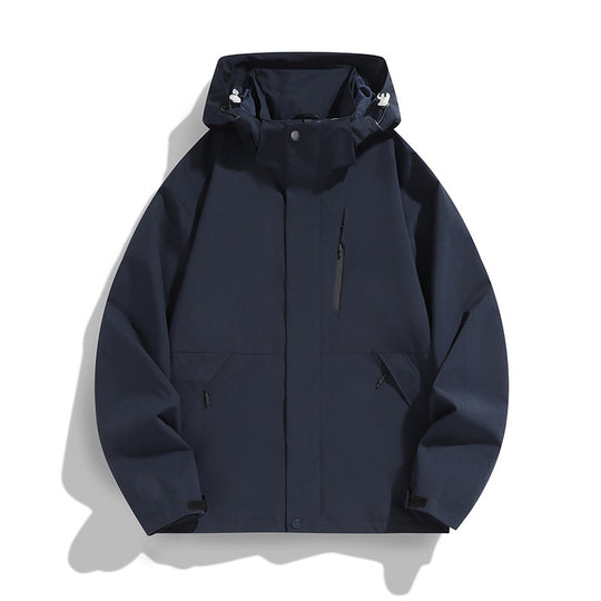 Damen Oversize Softshell-Kapuzenjacke mit Drop-Shoulder, verdeckten Reißverschlüssen und Kordelzug Nord Taschen