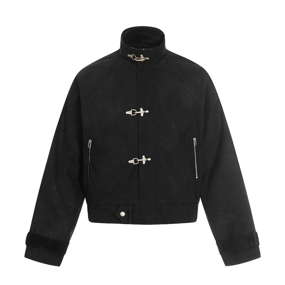 Unisex Kurz geschnittener Boxy‑Blouson mit Knebelverschlüssen und verstellbaren Manschetten Nord Taschen