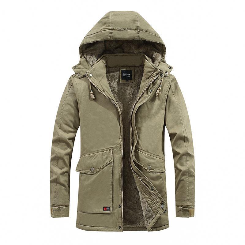 Herren City-Parka mit Teddyfutter, Kapuze und winddichter Innenleiste Nord Taschen