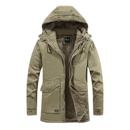 Herren City-Parka mit Teddyfutter, Kapuze und winddichter Innenleiste Nord Taschen
