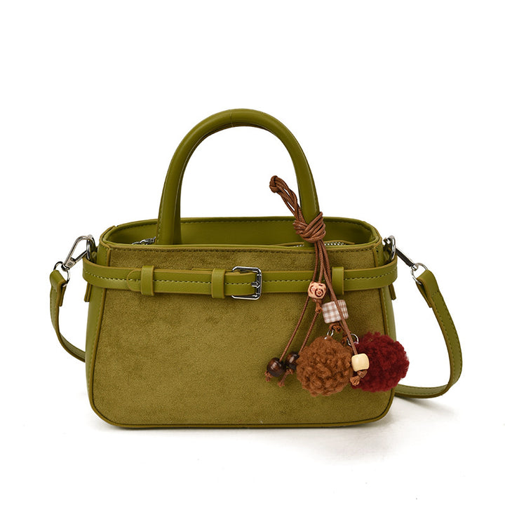 Damen praktische Handtasche mit verstellbarem Schultergurt und modischem Anhänger Nord Taschen