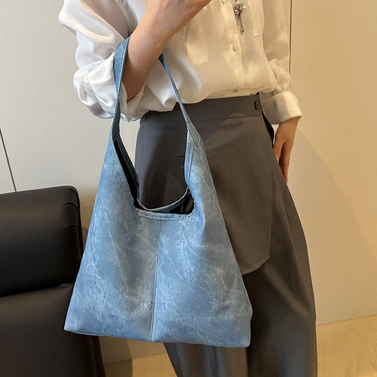 Damen elegante Hobo-Tasche aus weichem Kunstleder Nord Taschen