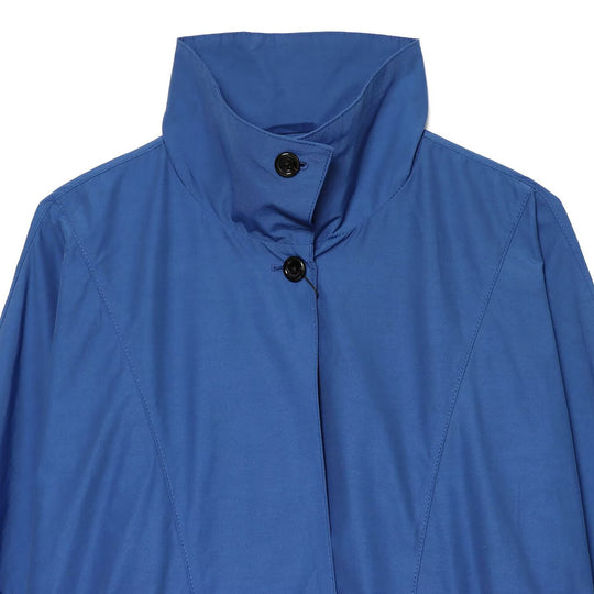 Damen Leichte Cropped-Übergangsjacke mit hohem Stehkragen, tailliertem Kordelzug und aufgesetzten Taschen Nord Taschen