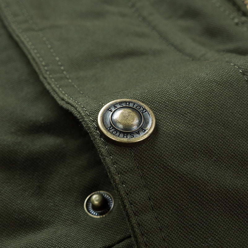 Herren Outdoor-Parka im Field-Style mit Teddyfutter und Utility-Taschen Nord Taschen
