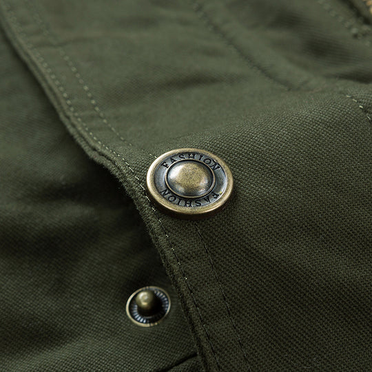 Herren Outdoor-Parka im Field-Style mit Teddyfutter und Utility-Taschen Nord Taschen