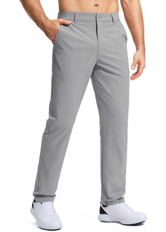 Herren nan elastische Golftwill-Hose mit geradem Schnitt, knitterfreiem Material und verdeckter Reißverschlusstasche - Arvani