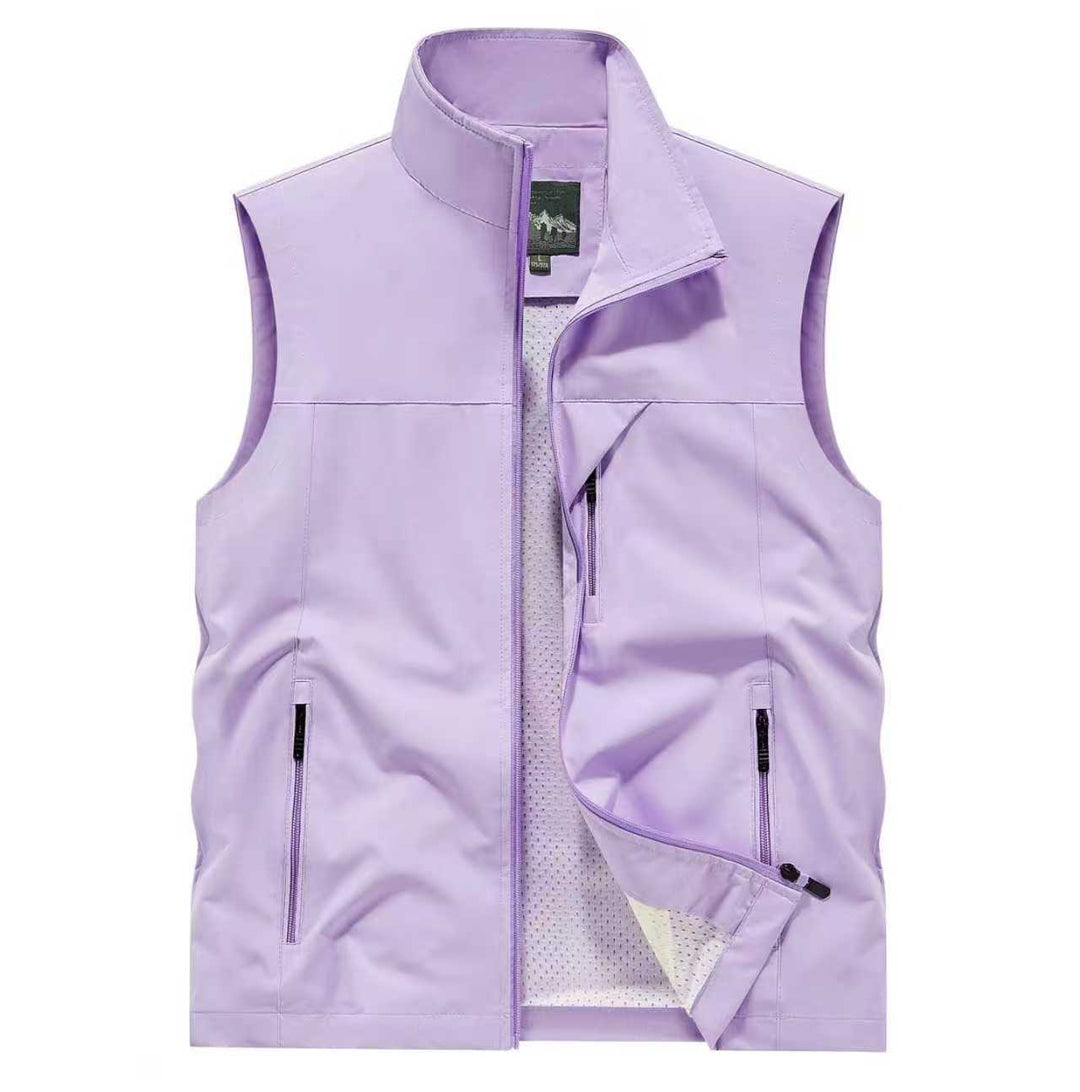 Herren Atmungsaktive Softshell-Utilityweste mit hohem Stehkragen, wasserabweisender Außenlage und mehrfachen Reißverschlusstaschen Nord Taschen