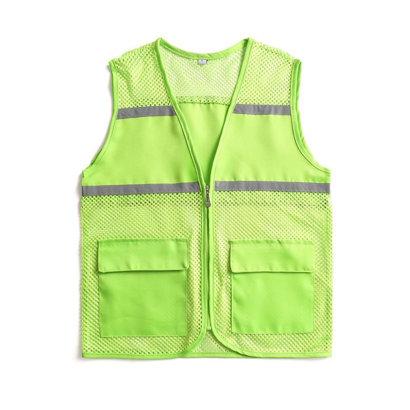 Unisex Sichtbare Utility-Weste mit atmungsaktivem Mesh, Reflektorbändern und großzügigen Fronttaschen Nord Taschen