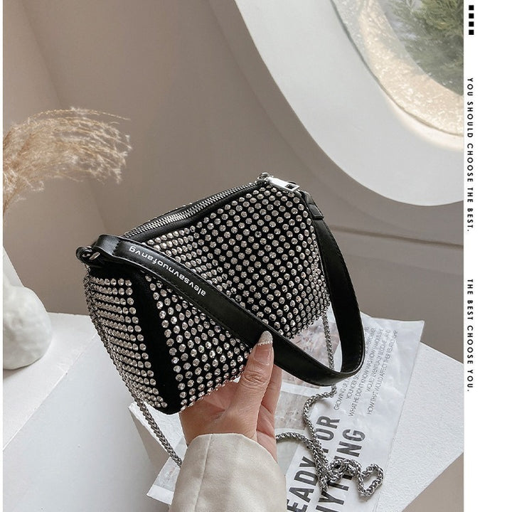 Damen Glitzernde Clutch mit ergonomischem Design Nord Taschen
