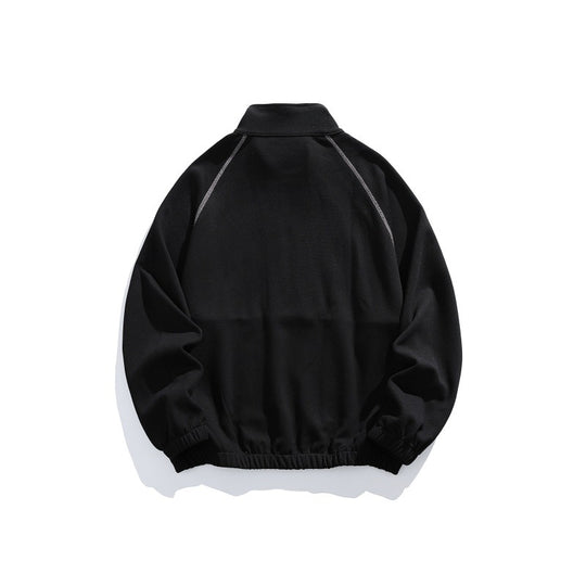 Unisex Oversize-Halbzip-Fleecepullover mit Stehkragen, Raglanärmeln und Kängurutasche Nord Taschen