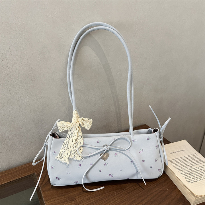 Damen modische Handtasche mit handgefertigten Blütenapplikationen Nord Taschen