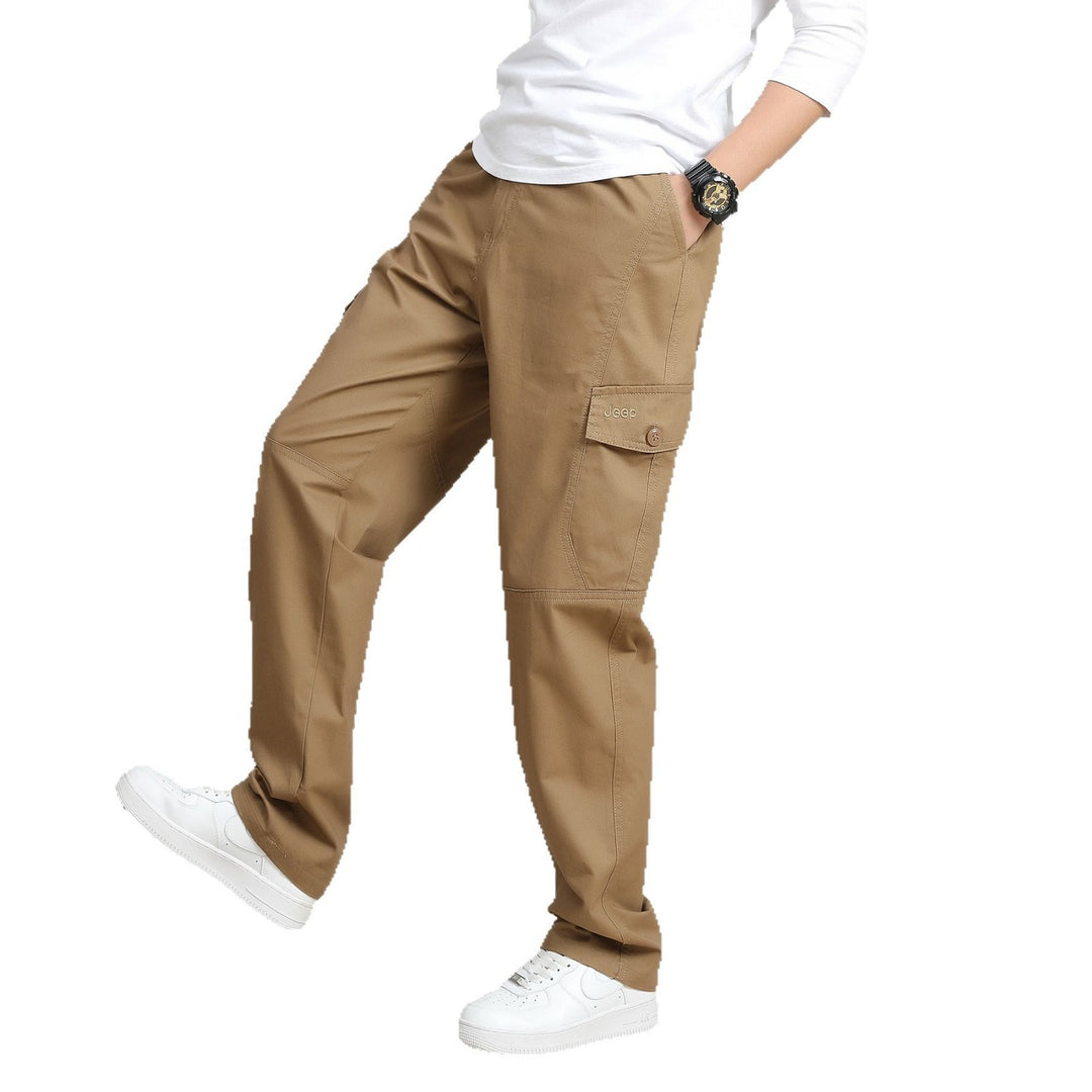 Herren Relaxed-Fit Cargohose im Utility-Design mit Kniepaneelen & Klappentaschen Nord Taschen