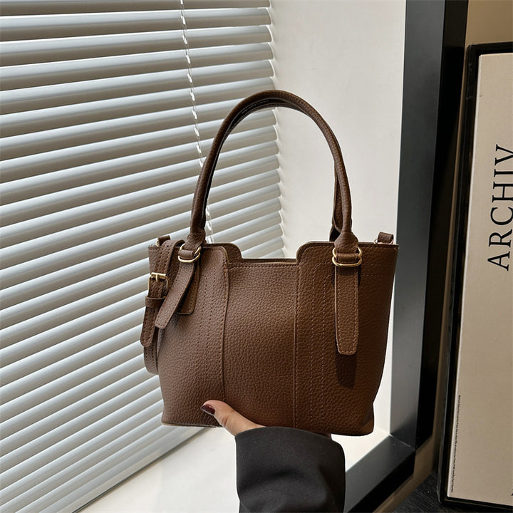 Damen elegante Handtasche mit strukturiertem Kunstleder Nord Taschen